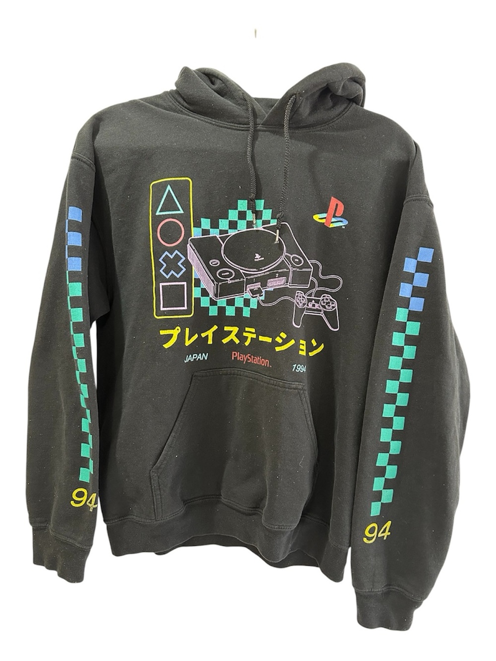 Official 2019 PlayStation Retro 1994 Hoodie PlayStation 25th Anniversary Women M